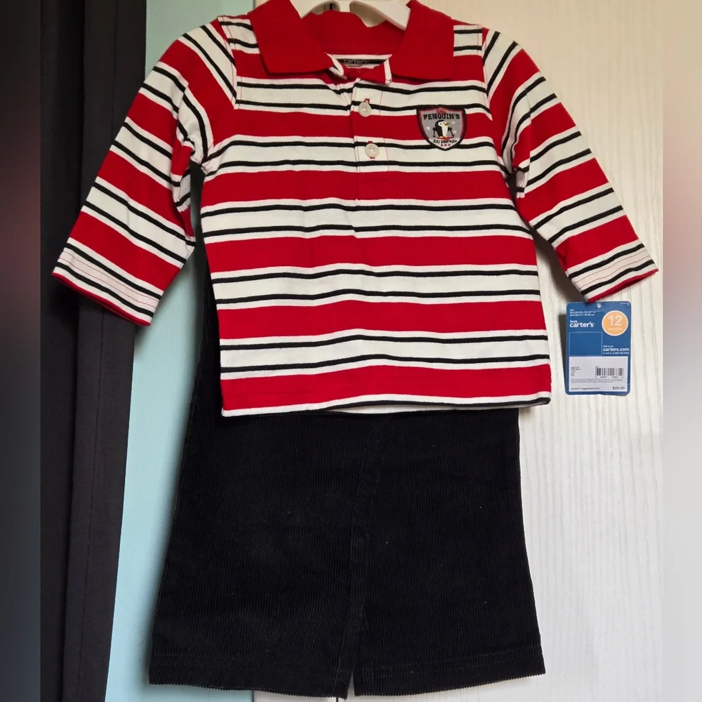 NEW 2PC Boys Size 12 Months Carter's outfit